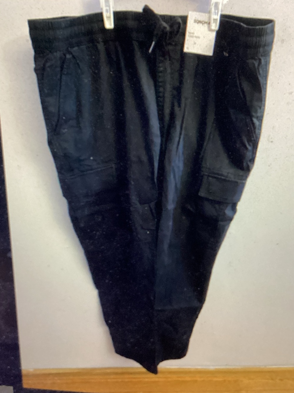 Men's Black Cargo Jogger Pants - Comfort Fit